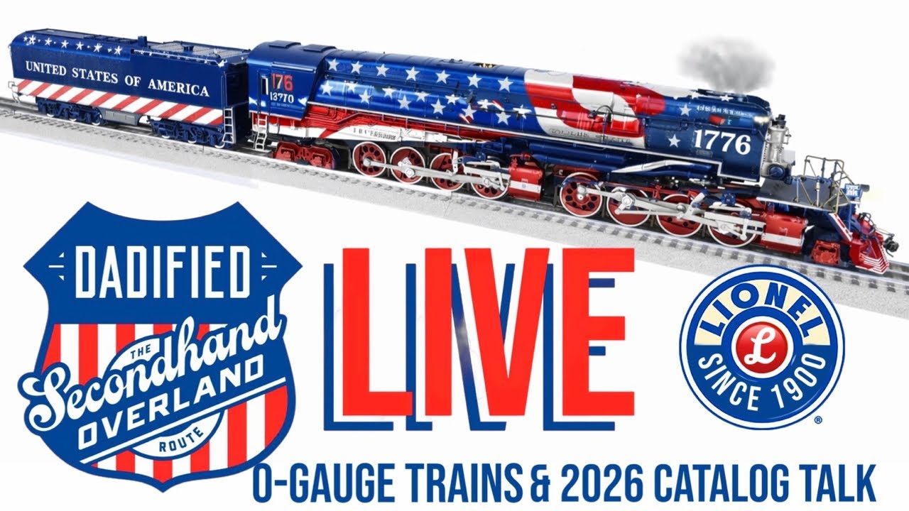 LIVE with DADIFIED!  O-Gauge Trains & Lionel Catalog Talk!