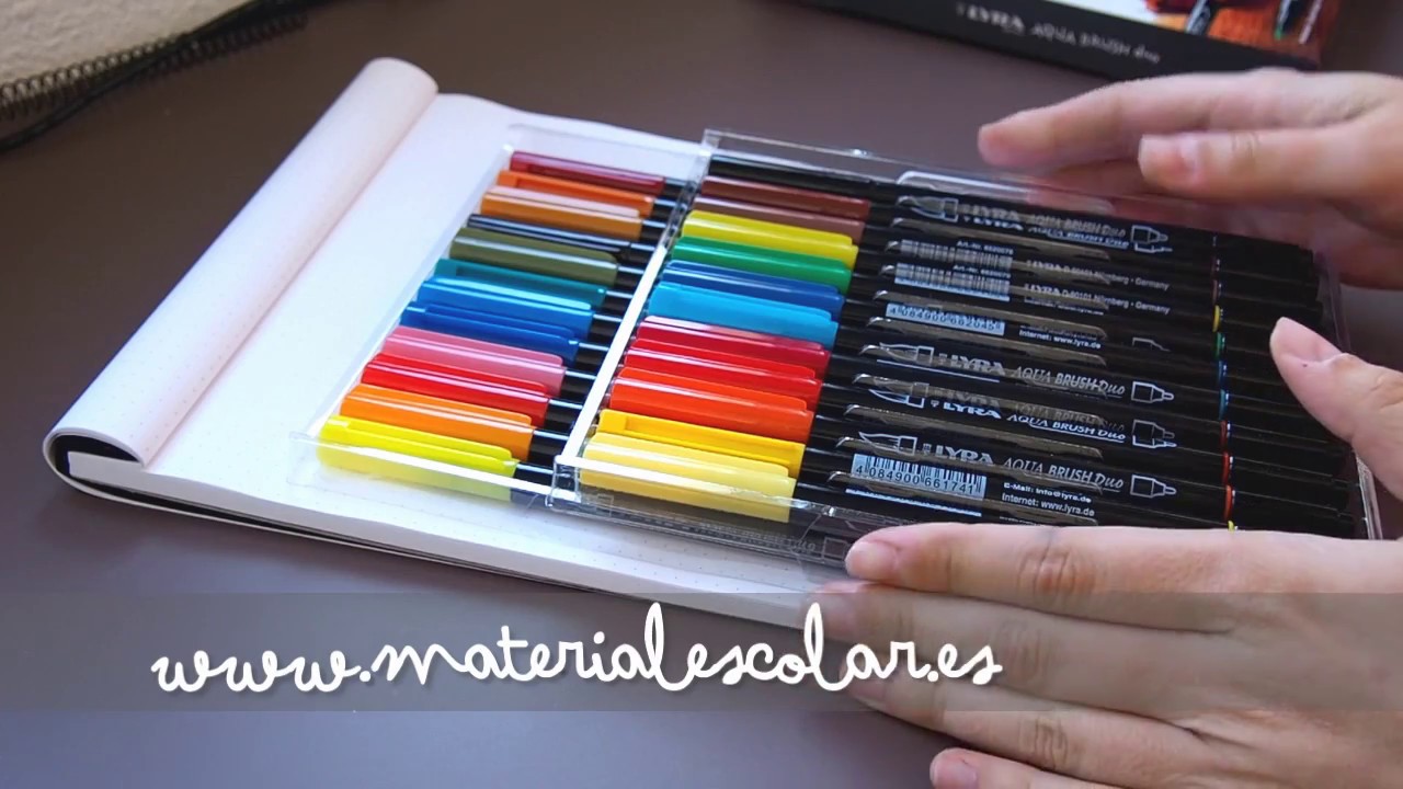 Probando los rotuladores Lyra - Materialescolar.es