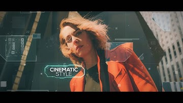 Futuristic Parallax Slideshow Opener | After Effects template