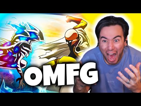SAITAMA vs COSMIC GAROU!! Full Fight (REACTION)