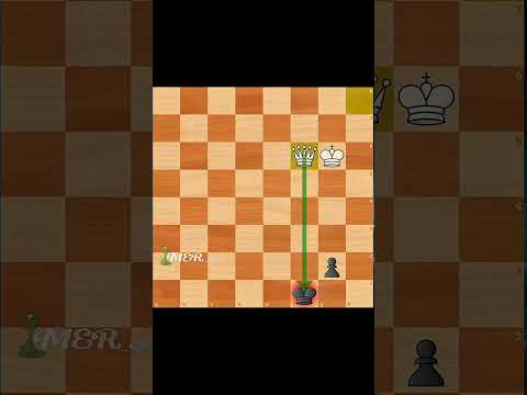 Queen vs. Knight Endgame Technique! PAY RESPECTS TO ...