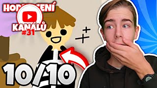 Hodnocení vašich YOUTUBE KANÁLŮ!!😅🎥 31#