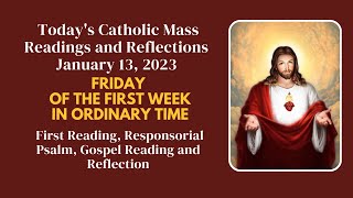 Today's Catholic Mass Readings and Reflections January 13, 2023| Mass Gospel and Reflection | Mark