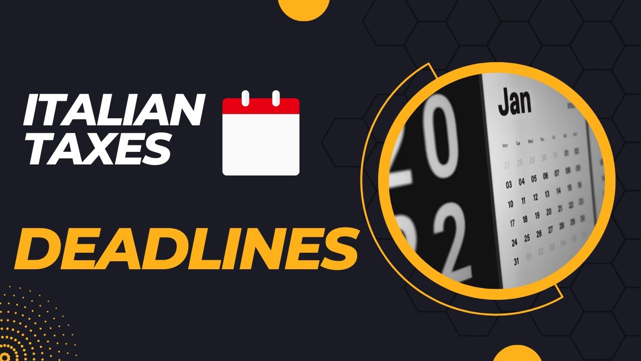 Taxes in Italy WHEN to file and WHEN to pay YouTube