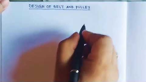 Design of belt and pulley _ Open Belt conveyor_Material handling System