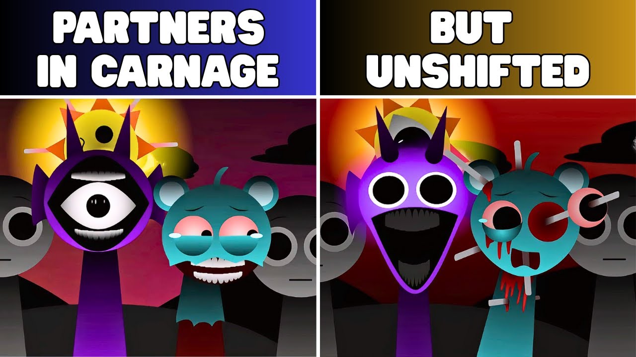 Incredibox Sprunki Shifted Partners in Carnage — Original VS UnShifted: Which Version Wins?