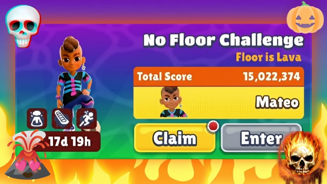 💀 Матео разблокирован | Испытание «Пол — это лава» | Subway Surfers, Мексика, Хэллоуин 2025 🇲🇽 🎃