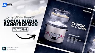 Electronics Product Creative Social media Banner Ads Design Tutorial | Adobe Photoshop Tutorial