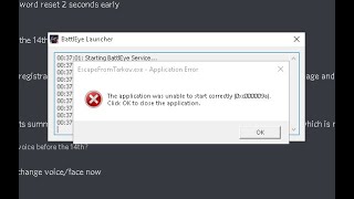 Escape from tarkov Application error- Battleye launcher - The application unable to start Fixed screenshot 2