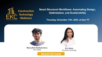 Smart Structural Workflows: Automating Design, Optimization & Sustainability