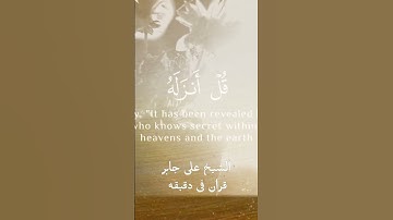 قران كريم ارح قلبك وسمعك #قران #quran #علي_جابر #المصحف #yasseraldossary @قران_في_دقيقة