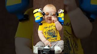 😆✨#MinionsTakeover#Funny #Cartoon#Shorts#Comedy#Fun #Laugh#Glasses#Dog#Baby ""Minion Takeover! 🤓🎭