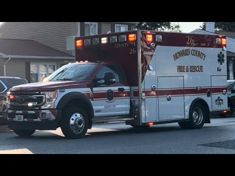 Howard County Fire & Rescue Medic 26(Ellicott City) Responding to a ...