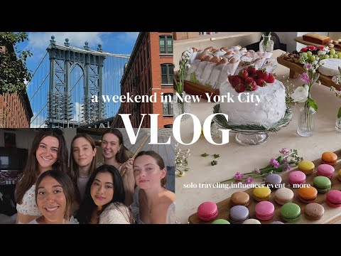 VLOG | a weekend in NYC (solo traveling, influencer event & coffee shops)