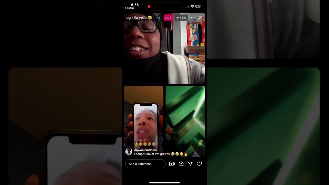 Vonoff1700 and Kyro trolling king yella on ig live