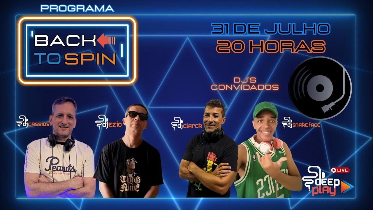 Deep Play VJs - Programa Back To Spin, tudo na ponta da agulha. 🔊 🔥 VINIL 🔥
