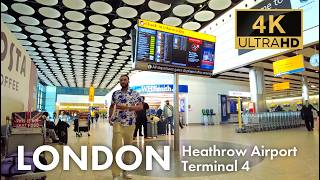 London Heathrow Airport (LHR) Terminal 4: Virtual Tour & Walkthrough 4K | 12 May 2026