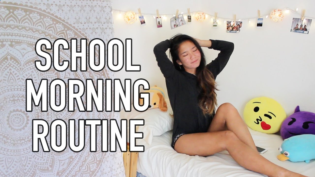MORNING ROUTINE FOR SCHOOL (COLLEGE) 2017 | Michelle Kanemitsu