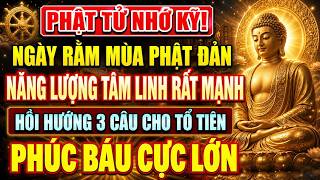 Ngày Rằm Mùa Phật Đản: Hồi Hướng 3 Câu Này Cho Tổ Tiên, Phước Báu Vô Lượng