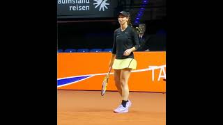 Tamara Korpatsch practica. Previas. R1. Stuttgart Open series 2026