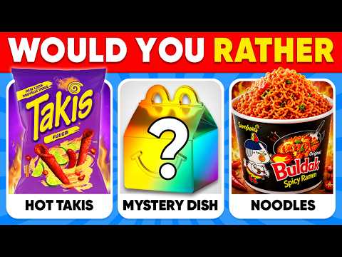 Would You Rather...? MYSTERY Dish Edition 🍟🌈🍭 Ultimate Junk Food Edition