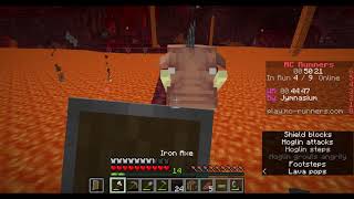 When youre walking back with 8 rods and a hoglin spawns in front of you
