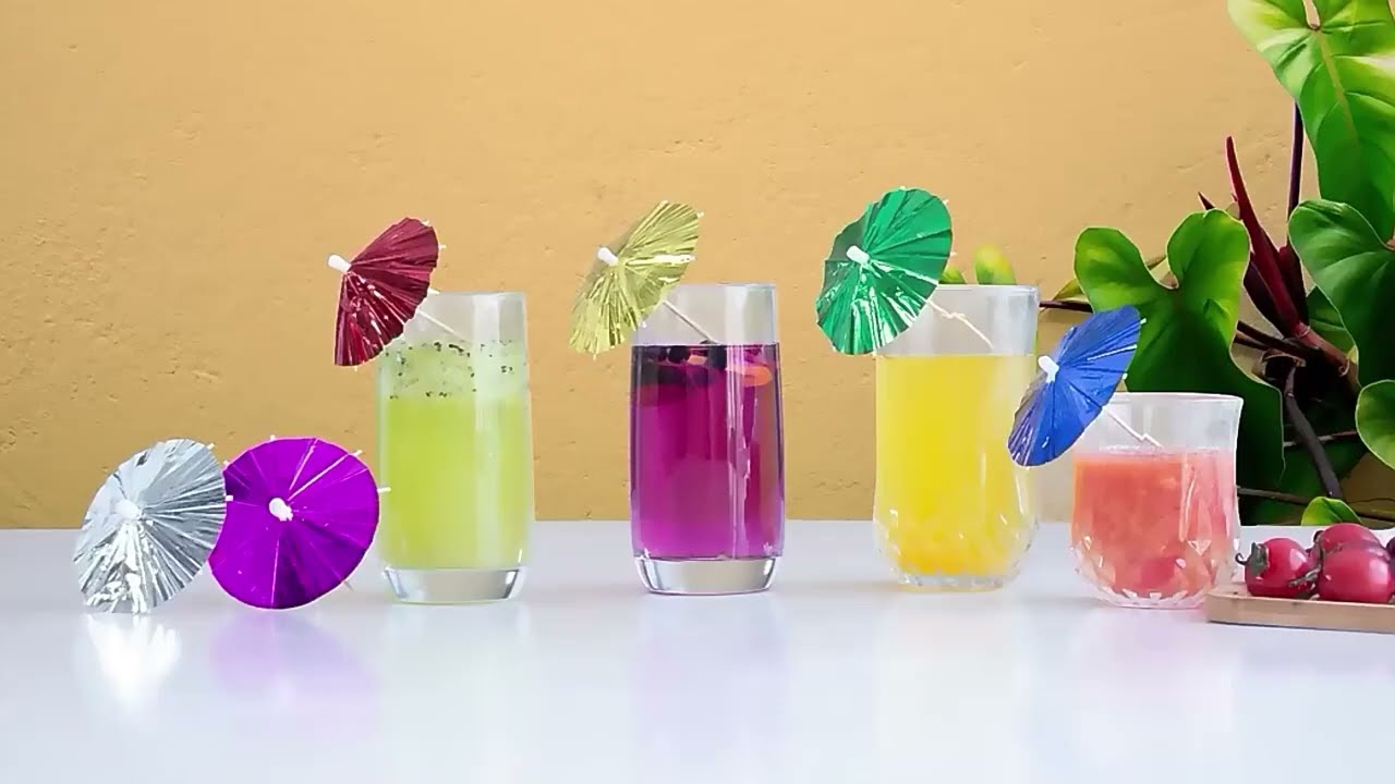 Colorful Cocktail Umbrellas