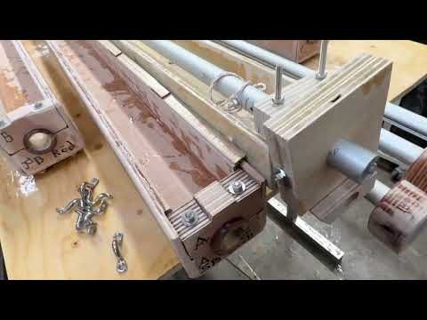 Installing the sail slides onto the mast track