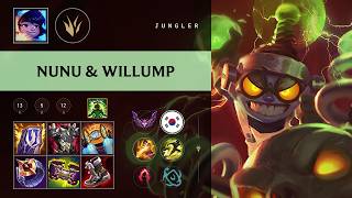 Nunu &amp; Willump Jungle vs Lee Sin - KR Master Patch 26.09