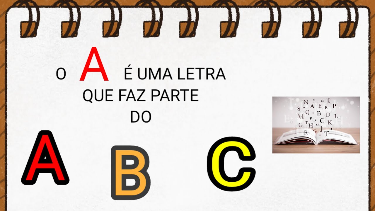 O A é uma letra que faz parte do ABC. Canção infantil. Alfabeto ...