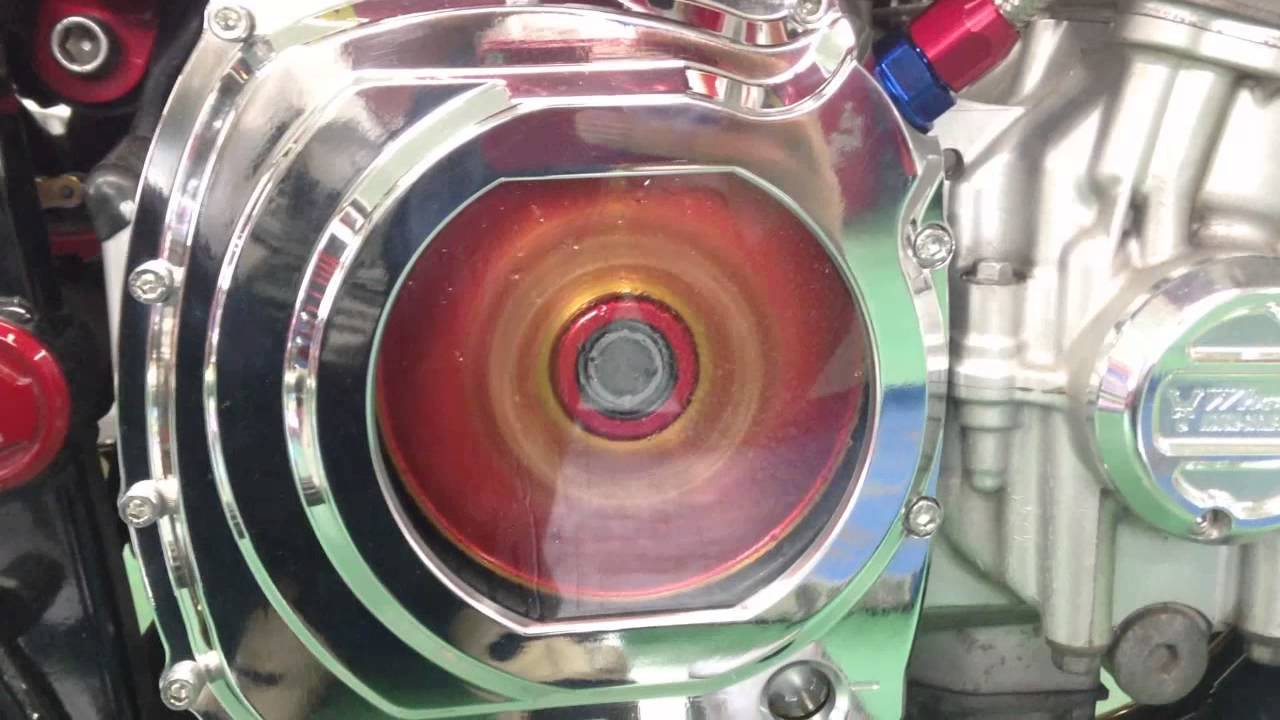 XJR1300 スケルトンクラッチカバー - YouTube