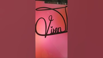 VIREN name signature on procreate comment your names #trending #art #uniquenames #calligraphy