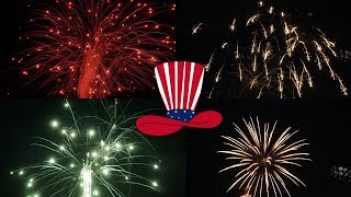 Dzień Niepodległości 4 Lipca Fireworks Show Happy Birthday America