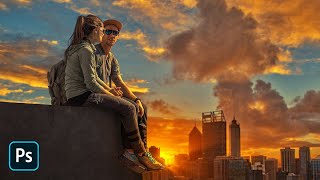 Create a Romantic Couple Photo Editing - Photoshop Tutorial screenshot 5