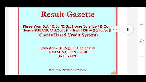 Good news Jammu University UG 3rd sem CBCS Regular Result out| Check full Gazzate
