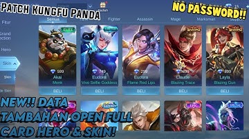 New!! Data Tambahan ML Lite Open Full All Card Hero & Skin! || Patch Terbaru || New Update!!