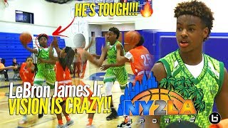 Lebron James Jr Dropping Dimes Khoi Thurmon Shows Out In Blowout Game At Ny2La