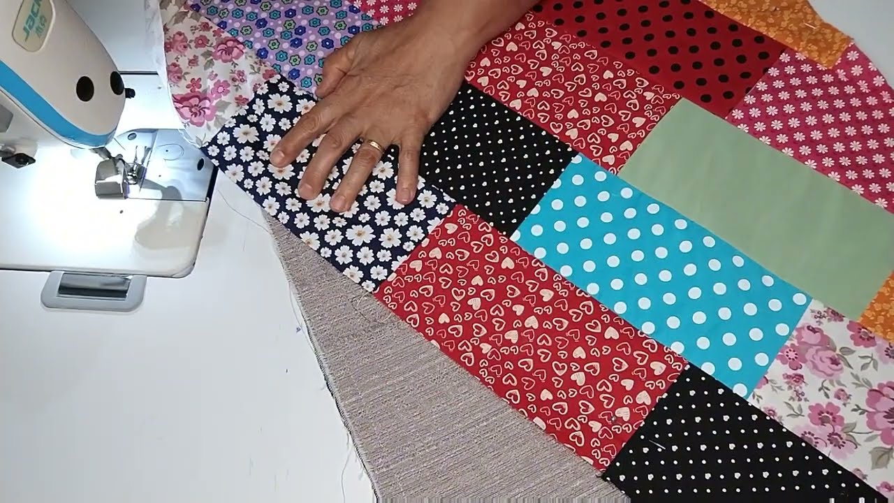 COM SOBRA de OUTRA PEÇA FIZ ESSE LINDO TAPETE. PARA INICIANTES.