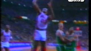 Pistons - John Salley 4 dunks versus Celtics in the 1991 playoffs