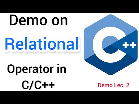 Demo on Relational Operators in C/C++ | C/C++ | All Operators in C/C++
