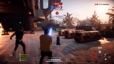 Assault on Scarif as Luke Skywalker - Star Wars Battlefront 2