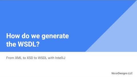 Manual SOAP-WSDL creation with IntelliJ