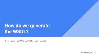 Manual SOAP-WSDL creation with IntelliJ
