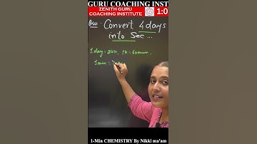 1 Min Chemistry  035 l Class 11  l dimensional analysis question l  BY Nikki Ma