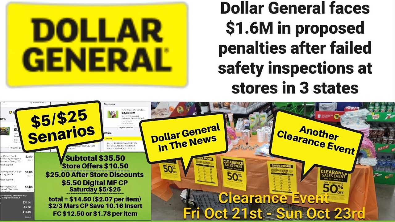 Dollar General 5/25 Senarios ANOTHER Clearance Event Dollar