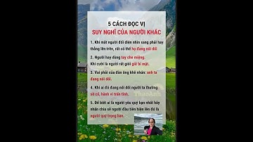 5 cách đọc vị suy nghĩ của người khác. Hãy lưu lại và đừng quên chia sẻ bạn nhé! #phamthiminh #st