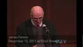 James Fenton reads "Out of the East, "Blood and Lead" and "The Milk Fish Gatherers."