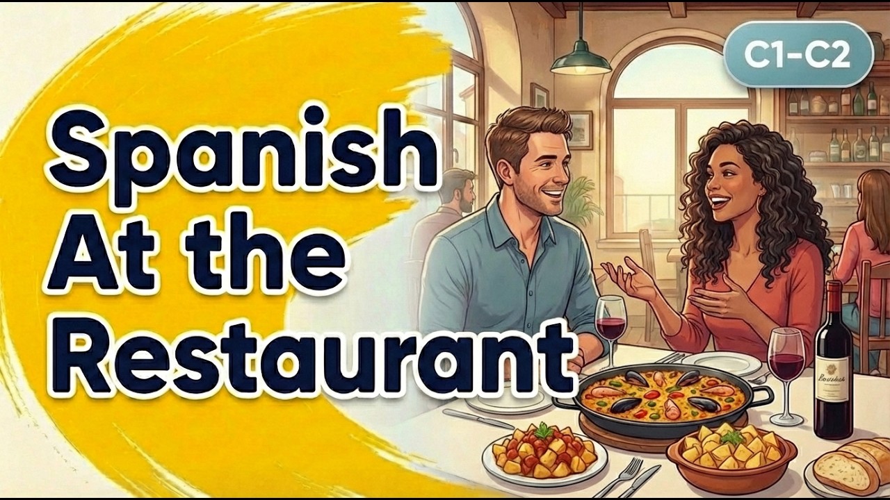 🎥 Learn Spanish At the Restaurant | Advanced - Spanish C1-C2