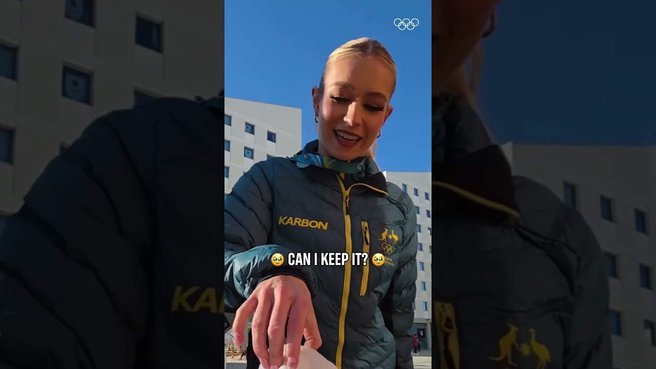 Having some fun with the Mystery Box challenge at #MilanoCortina2026. 📦✨ #Olympics #WinterOlympics