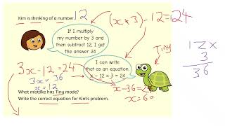 Forming Equestions KS3 Maths KS2 Maths 11+ Maths